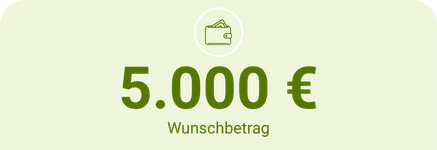 5.000 € Wunschbetrag