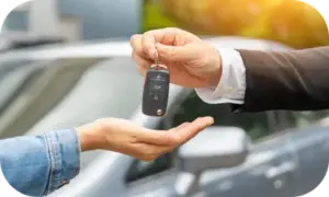 Übergabe Autoschlüssel